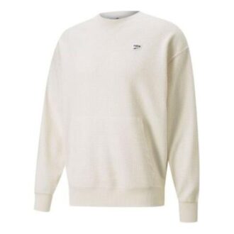 Downtown Waffle Crew Neck Genser «Hvit»