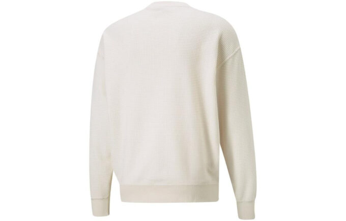 Downtown Waffle Crew Neck Genser «Hvit»