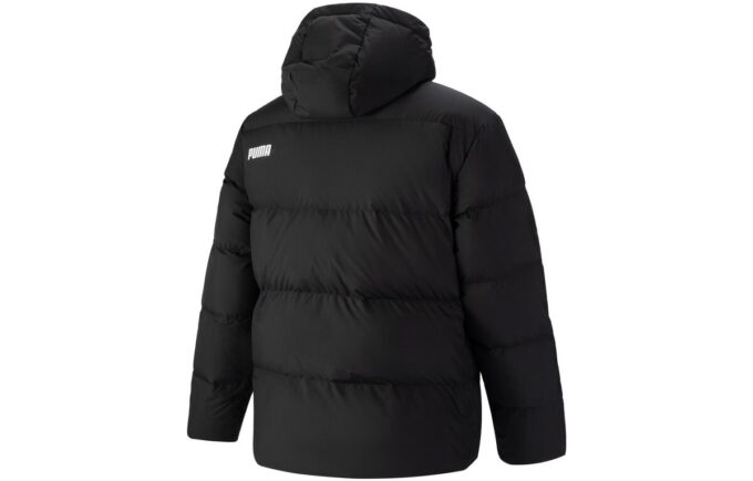 Dunjakke med puffer &laquo;Svart&raquo;