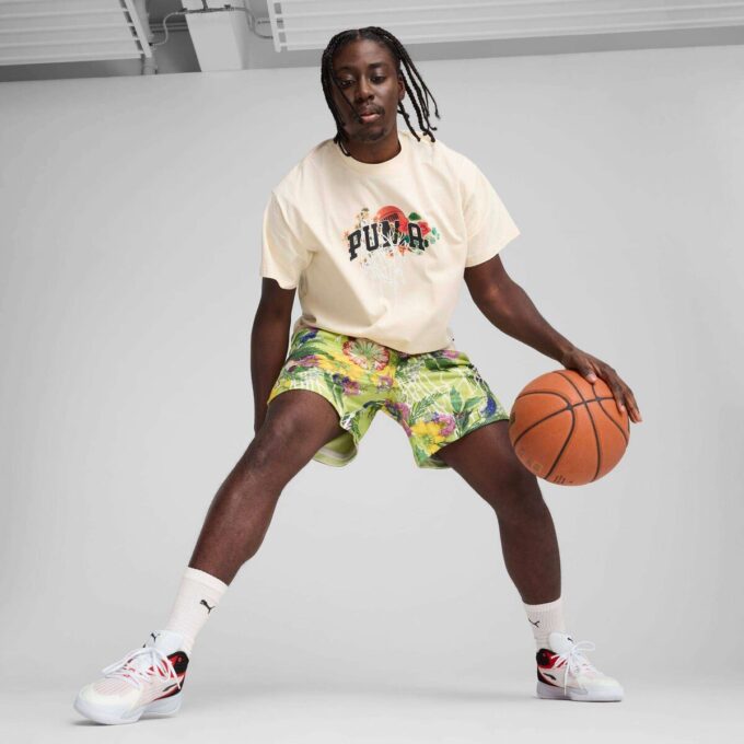 Dunked In Florals herre basketballt-t-skjorte
