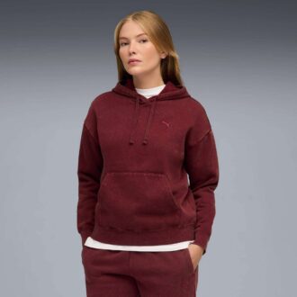 Elevated Essentials Acid Wash Dame Fleece Hettegenser