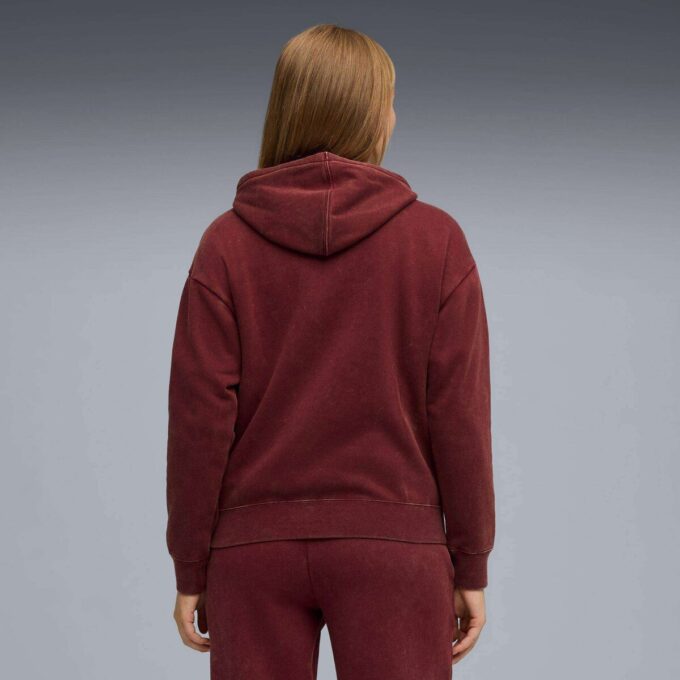 Elevated Essentials Acid Wash Dame Fleece Hettegenser