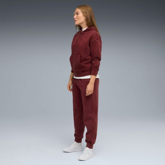 Elevated Essentials Acid Wash Dame Fleece Hettegenser