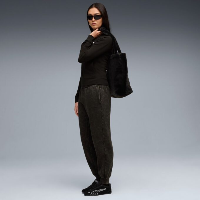 Elevated Essentials Acid Wash Dame Fleece Joggebukse