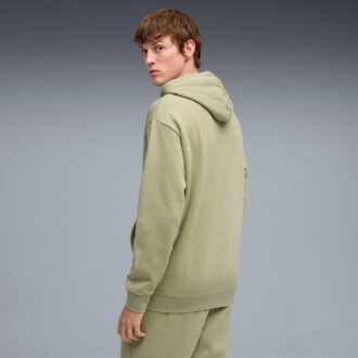 Elevated Essentials Acid Wash Menn Fleece Hettegenser