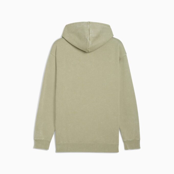 Elevated Essentials Acid Wash Menn Fleece Hettegenser