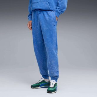 Elevated Essentials Acid Wash Menn Fleece Joggebukse