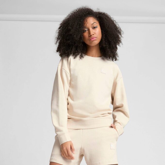 Elevated Essentials Dame Comfort Crew Genser