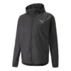 Ensfarget logo Athleisure Casual Sports vevd hettejakke svart