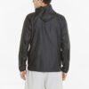 Ensfarget logo Athleisure Casual Sports vevd hettejakke svart