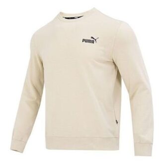 Ess genser med liten logo og rund hals, «Beige»