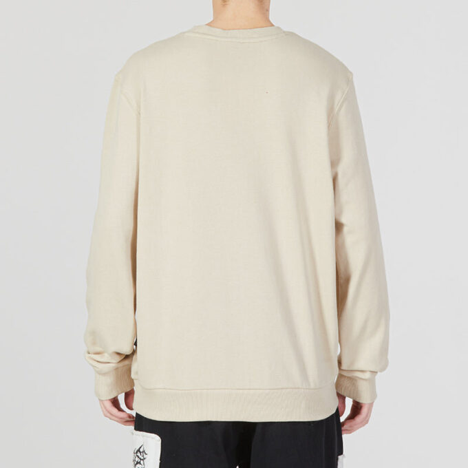 Ess genser med liten logo og rund hals, «Beige»