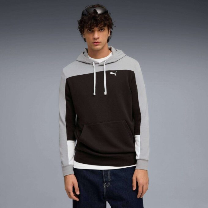 Essentials Color Block Menn Hettegenser