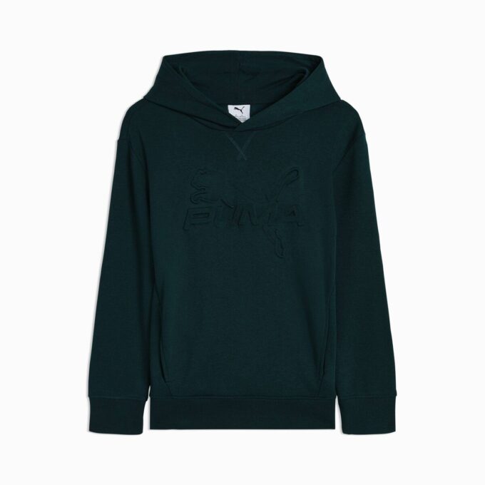 Essentials Embossed Big Kids bomullsfleece-hettegenser