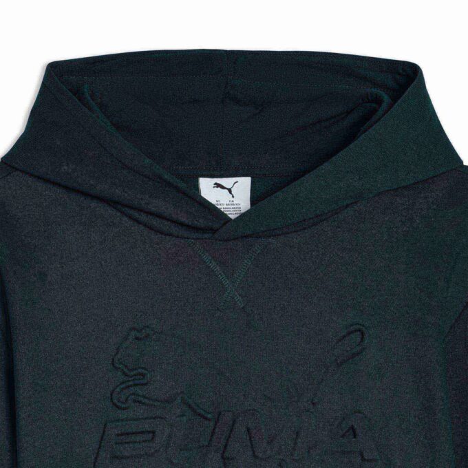 Essentials Embossed Big Kids bomullsfleece-hettegenser