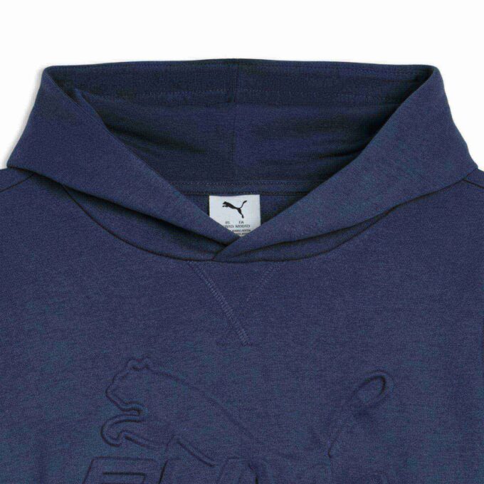 Essentials Embossed Big Kids bomullsfleece-hettegenser