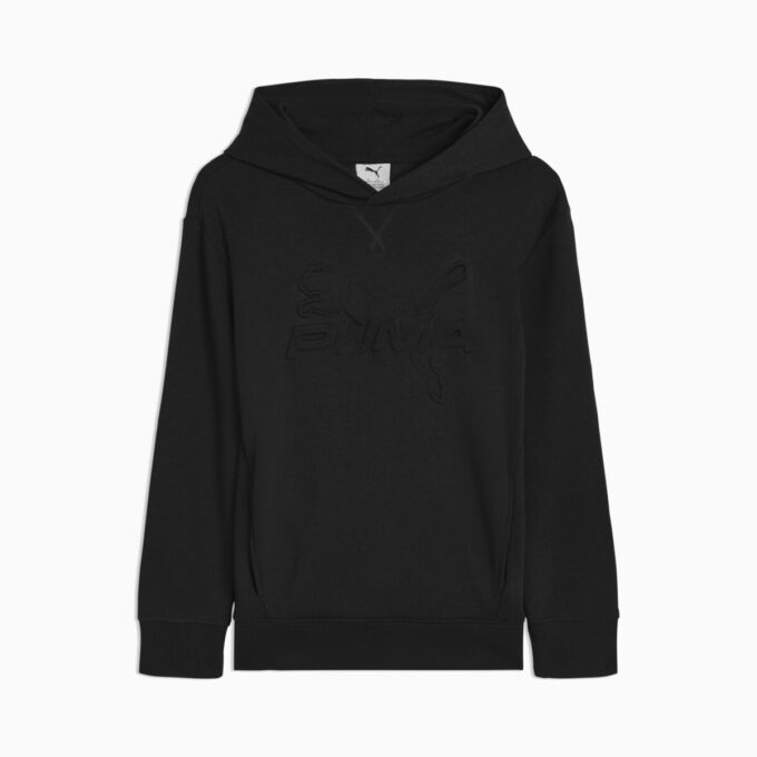 Essentials Embossed fleece-hettegenser til små barn