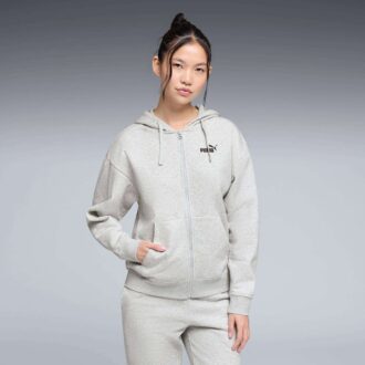 Essentials Fleece Hettegenser med Glidelås for Kvinner