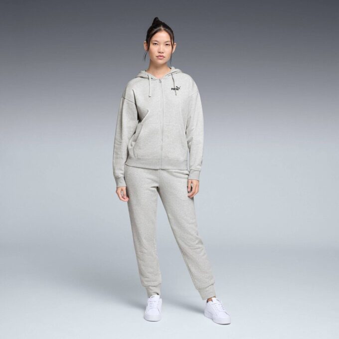 Essentials Fleece Hettegenser med Glidelås for Kvinner