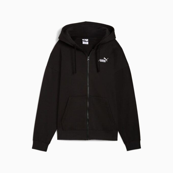 Essentials Fleece Hettegenser med Glidelås for Kvinner