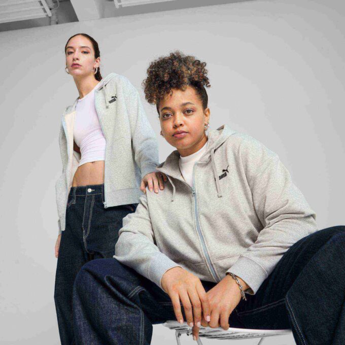 Essentials Liten No. 1 Logo French Terry Dame Komfort Full Zip Hettegenser