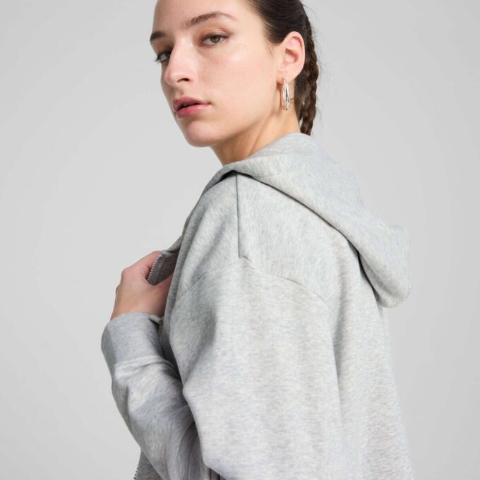 Essentials Liten No. 1 Logo French Terry Dame Komfort Full Zip Hettegenser