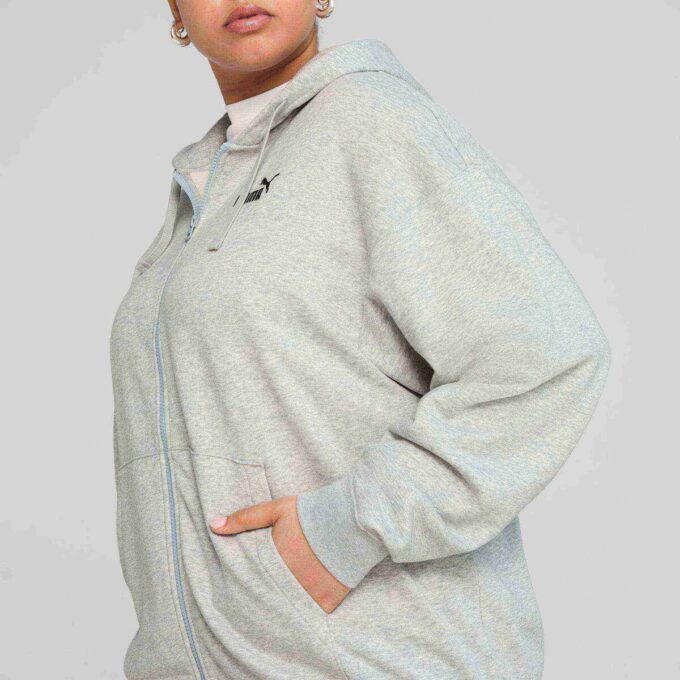 Essentials Liten No. 1 Logo French Terry Dame Komfort Full Zip Hettegenser