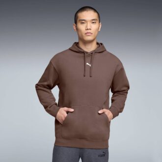 Essentials Menn Avslappet Fleece Hettegenser