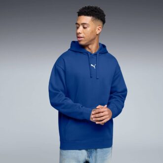 Essentials Menn Avslappet Fleece Hettegenser