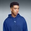 Essentials Menn Avslappet Fleece Hettegenser