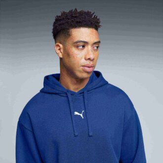Essentials Menn Avslappet Fleece Hettegenser