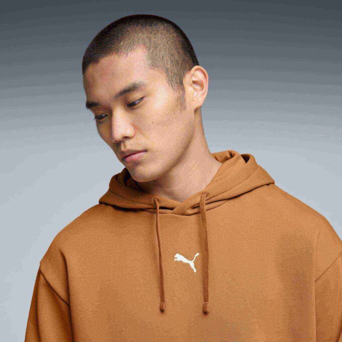 Essentials Menn Avslappet Fleece Hettegenser