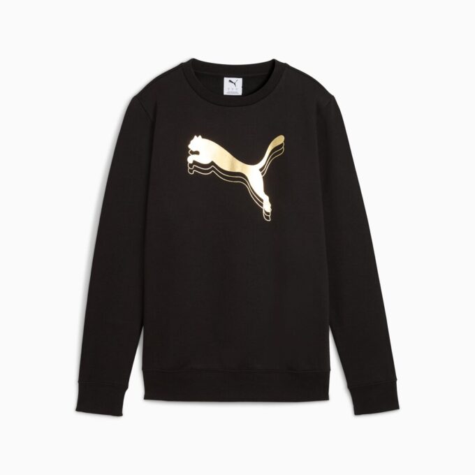 Essentials Metallic Dame Genser med rund hals
