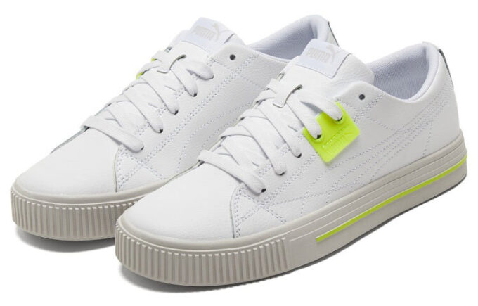 Ever Low Top Casual Skatesko Hvit Gul Unisex &laquo;Hvit Gul Grå&raquo;