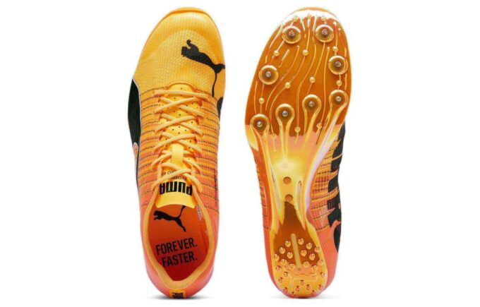 evoSPEED Tokyo Nitro Sklisikre LowTop Løpesko &laquo;Oransje Svart&raquo;