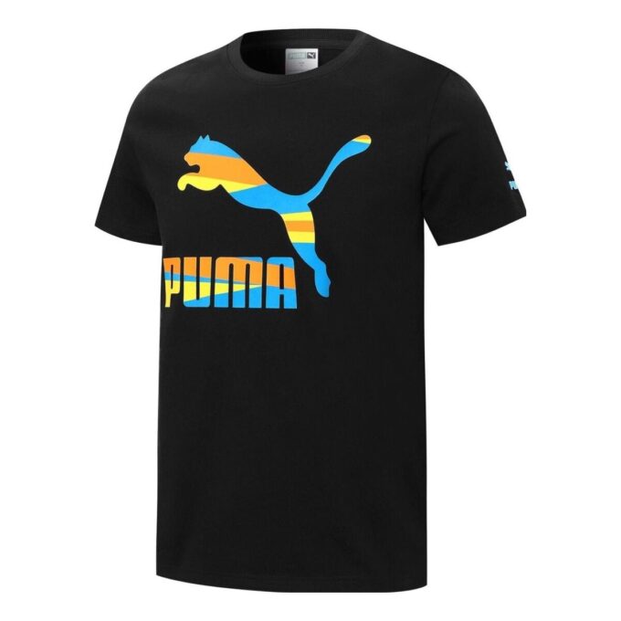 Fargerik Logo T-skjorte «Svart»