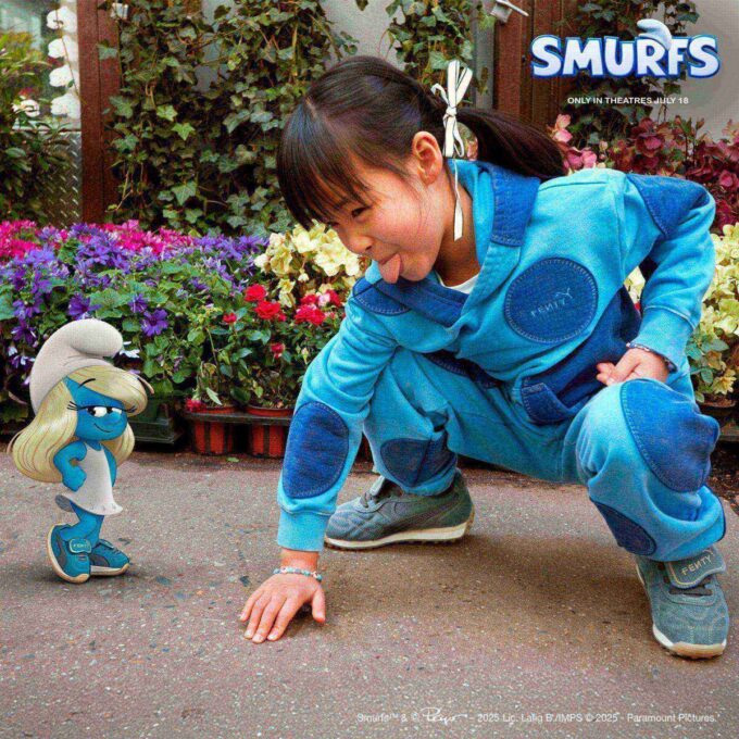 FENTY x PUMA x SMURFS Joggebukser til små barn