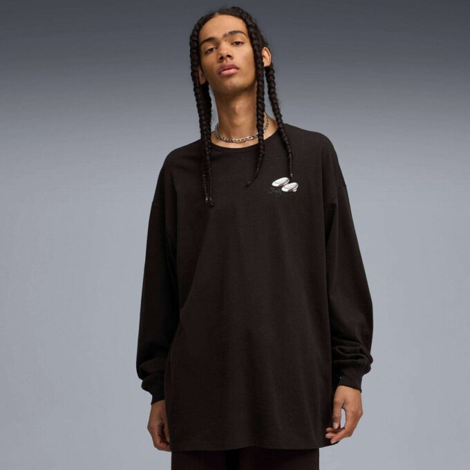 FENTY x PUMA x SMURFS Overdimensjonert langermet skjorte