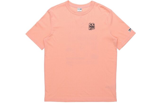 Fersken Downtown Graphic T-skjorte «Rosa Svart»