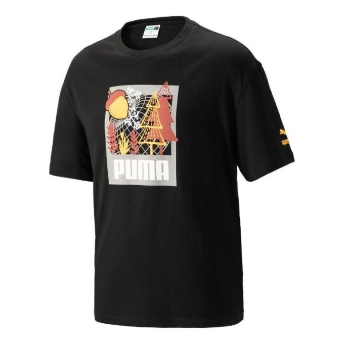 FF Kortermet Graphic T-skjorte «Svart»