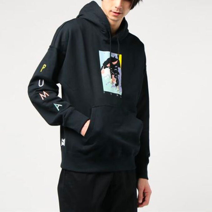 Fierce Cat Graphic Hettegenser «Svart»