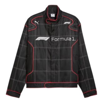 Formel 1 75 år Motorsport Racing Jakke Avslappet Passform &laquo;Svart&raquo;