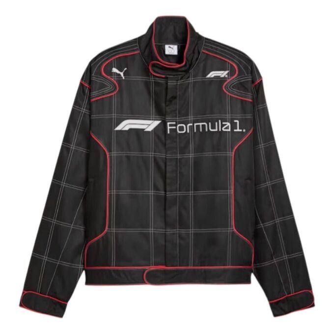 Formel 1 75 år Motorsport Racing Jakke Avslappet Passform &laquo;Svart&raquo;