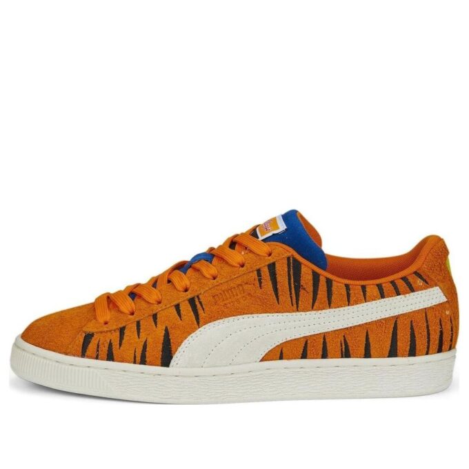Frostede flak x semsket skinn «Tony the Tiger»