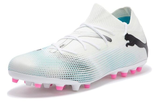 Future 7 Match MG-sko &laquo;Hvite Blå Rosa&raquo;