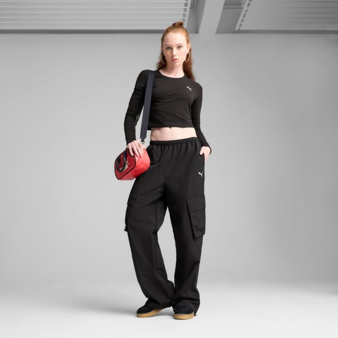Garderobe Essentials Dame Avslappede Cargobukser