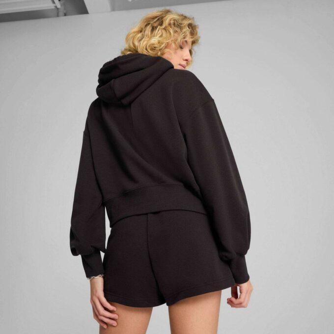 Garderobe Essentials Dame Avslappet Cropped Hettegenser