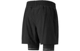 Grafisk 2-i-1 5 Løpeshorts «Svart»