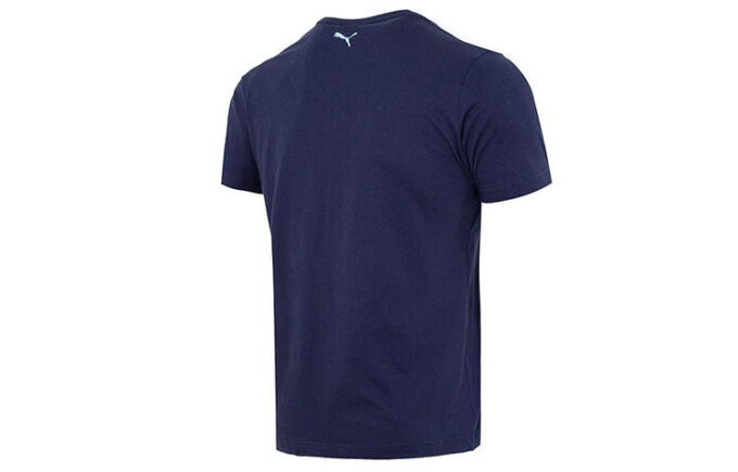 Grafisk Regular T-skjorte «Marineblå»