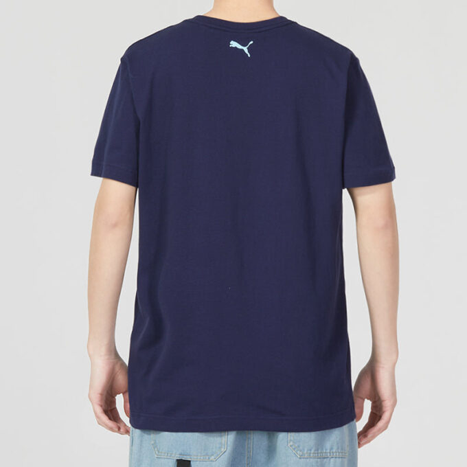 Grafisk Regular T-skjorte «Marineblå»